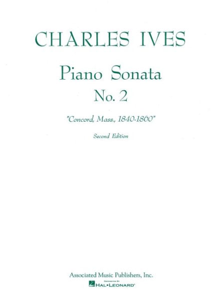 Sonata No. 2 (2nd Ed.) Concord, Mass 1840-60: Piano Solo