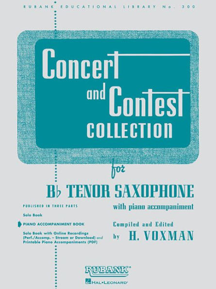 Concert and Contest Collection for Bb Tenor Saxophone: Piano Accompaniment