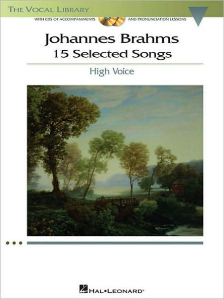 Johannes Brahms: 15 Selected Songs: The Vocal Library - High Voice