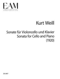 Title: Sonata for Cello and Piano (1920), Author: Kurt Weill