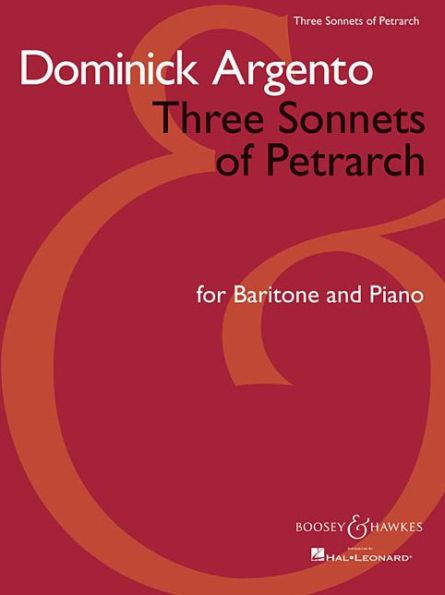 Three Sonnets of Petrarch: for Baritone and Piano