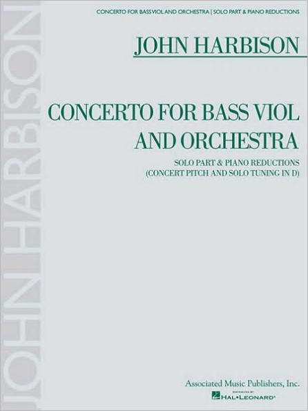 Concerto for Bass Viol: for Double Bass & Piano Reduction