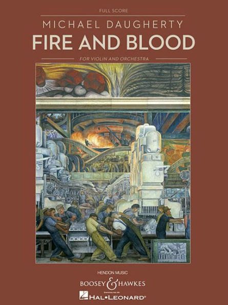 Fire and Blood: for Solo Violin and Orchestra Full Score