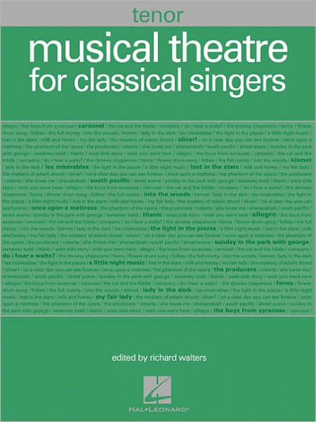 Musical Theatre for Classical Singers: Tenor, 48 Songs