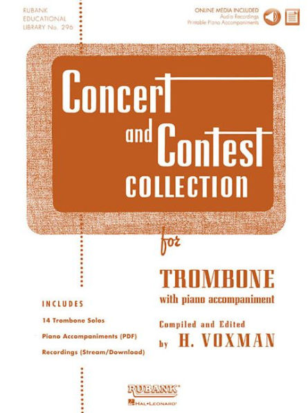 Concert and Contest Collection for Trombone Solo Book with Online Media