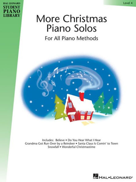 More Christmas Piano Solos - Level 4: Hal Leonard Student Library