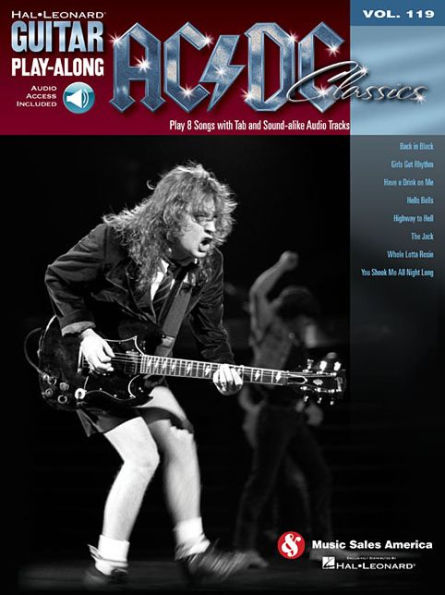 AC/DC Classics Guitar Play-Along Vol. 119 Book/Online Audio