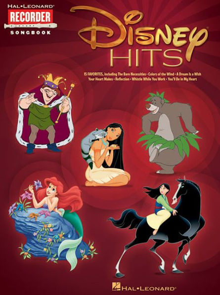 Disney Hits: Hal Leonard Recorder Songbook