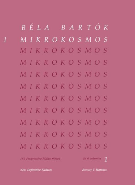Mikrokosmos Volume 1 (Pink): Piano Solo