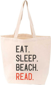 Title: Eat. Sleep. Beach. Read. Tote