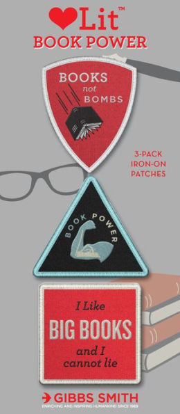 Book Power Iron-On Patch Assortment