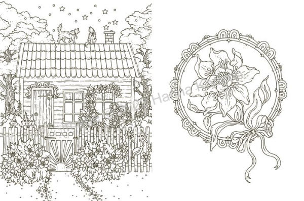 Tales from the Witch's Cottage by Hanna Karlzon Coloring Book Flip Through  