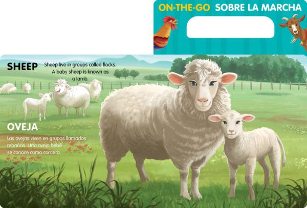 On-the-Go Farm Animals Bilingual Spanish