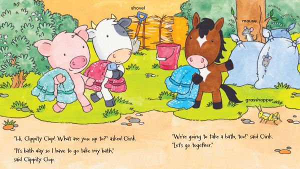 Oink and Moo Take a Bath