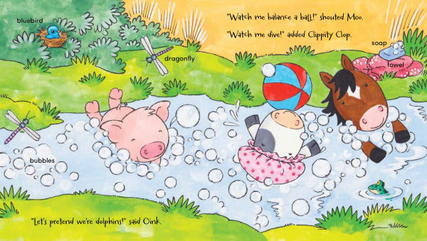 Oink and Moo Take a Bath
