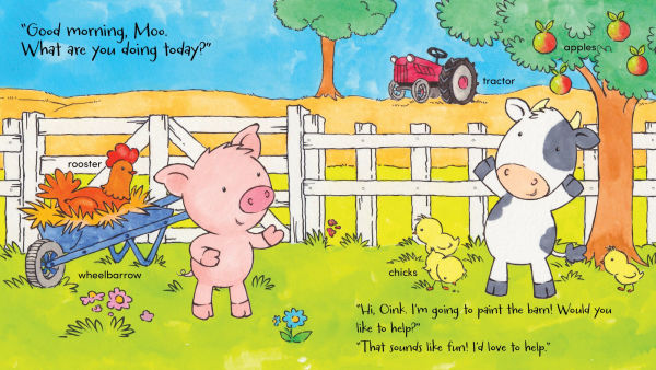 Oink and Moo Paint a Barn