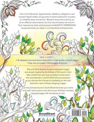 Rise And Shine Inspirational Adult Coloring Book By