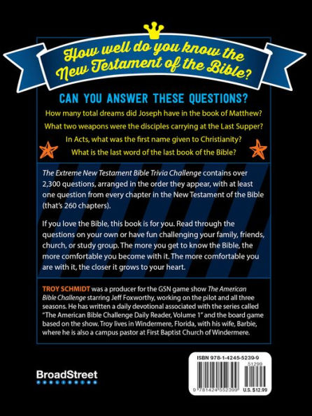 The Extreme New Testament Bible Trivia Challenge