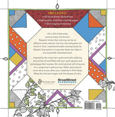 Download Barn Quilts Inspirational Adult Coloring Book By Marian Parsons Majestic Expressions Paperback Barnes Noble