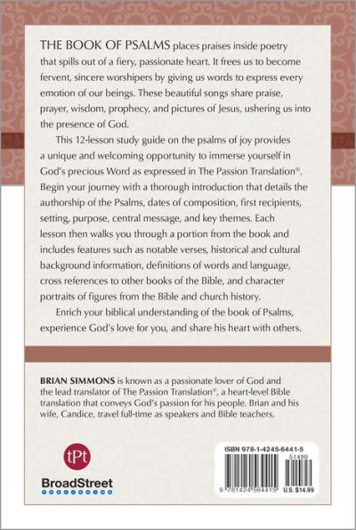 TPT The Book of Psalms-Part 1: 12-Lesson Study Guide