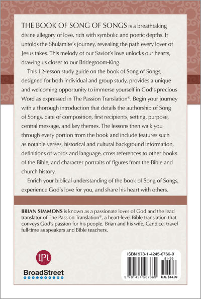 TPT The Book of Song of Songs: 12-Lesson Study Guide