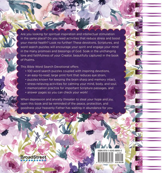 Bible Word Search Devotional: 100 Days of Worship from the Book of Psalms