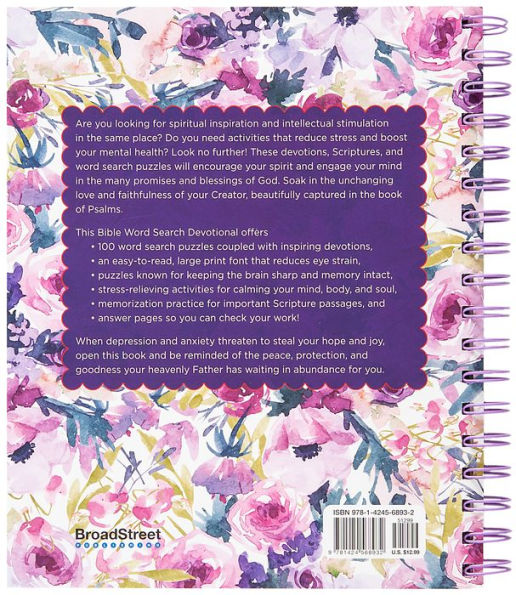 Bible Word Search Devotional: 100 Days of Worship from the Book of Psalms