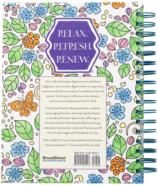 A Little God Time for Women: Devotional Coloring Book