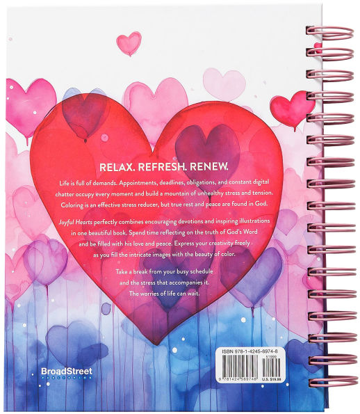 Joyful Hearts: Devotional Coloring Book