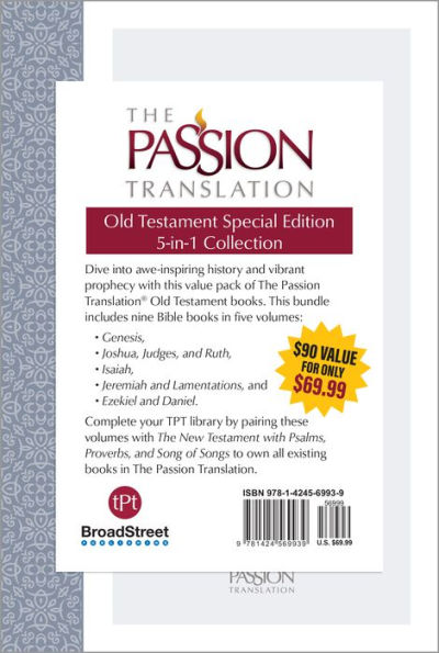 The Passion Translation Old Testament Special Edition: 5-in-1 Collection