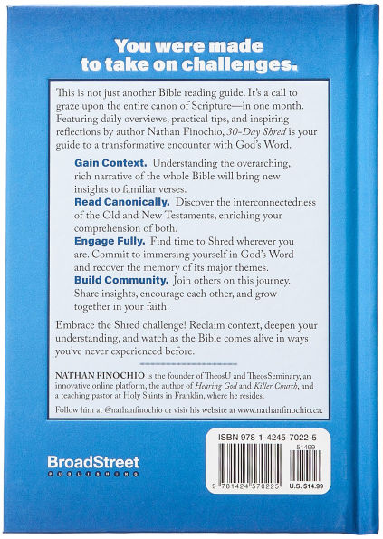 30-Day Shred: a Devotional for Reading the Entire Bible Month