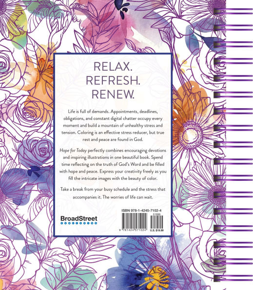 Hope for Today: Devotional Coloring Book