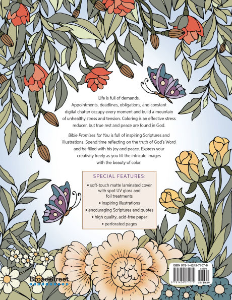 Bible Promises for You: Coloring Book
