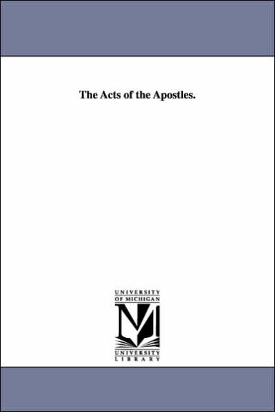 The Acts of the Apostles.