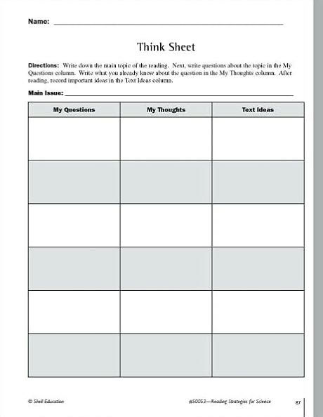 Reading Strategies for Science