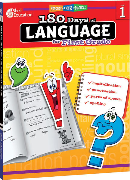 180 DaysT: Language for First Grade: Practice, Assess, Diagnose