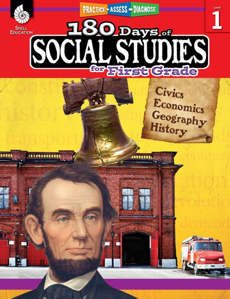 180 Days: Social Studies for First Grade: Practice, Assess, Diagnose