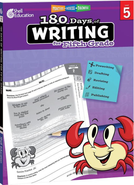 180 Days: Writing for Fifth Grade: Practice, Assess, Diagnose