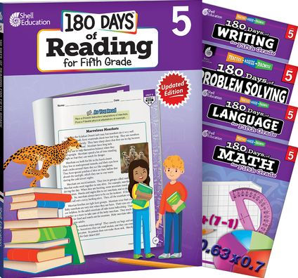 180 Days of Fifth Grade Practice, 5-Book Set