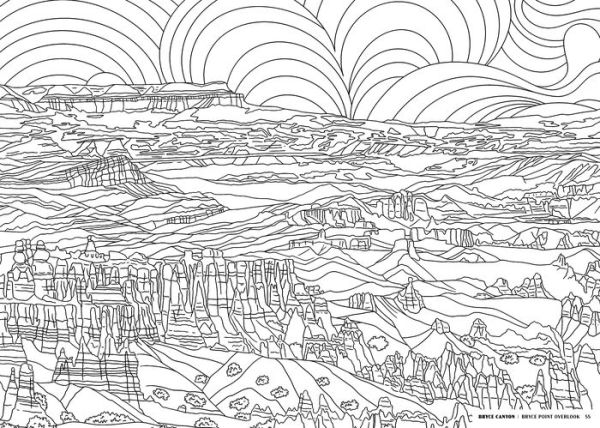 The National Parks: A Coloring Book