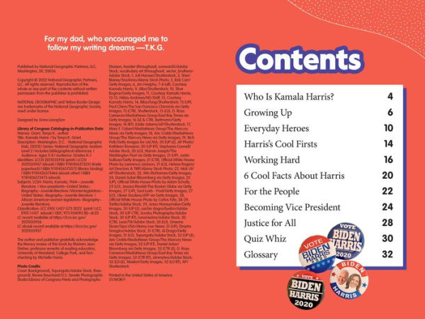 Kamala Harris (National Geographic Kids Readers, Level 2)