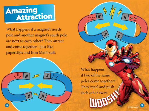 National Geographic Readers: Marvel's Iron Man Goes Magnetic (Level 2)