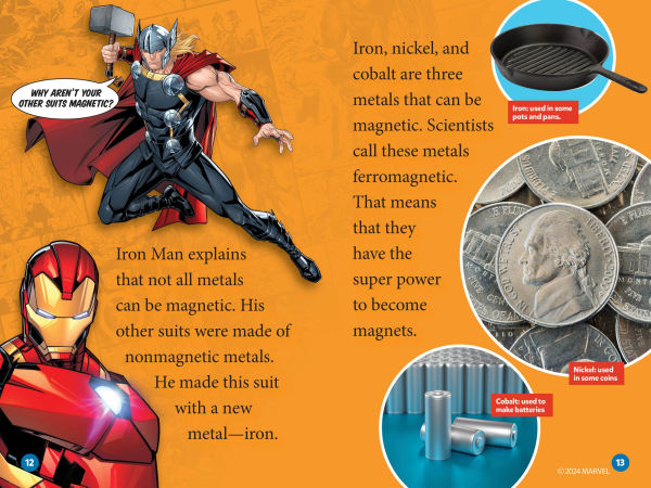 National Geographic Readers: Marvel's Iron Man Goes Magnetic (Level 2)