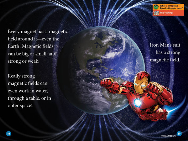 National Geographic Readers: Marvel's Iron Man Goes Magnetic (Level 2)