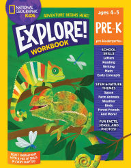 Title: National Geographic Kids Explore! Workbook Pre-K, Author: National Geographic Kids