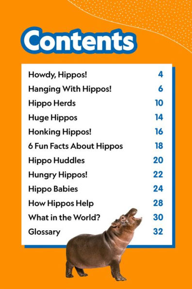 Hippos (National Geographic Kids Readers, Level 1)