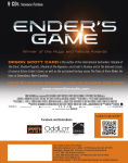 Alternative view 2 of Ender's Game (Movie Tie-In) (Ender Quintet Series #1)