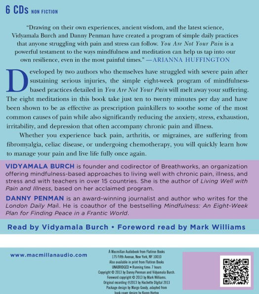 You Are Not Your Pain: Using Mindfulness to Relieve Pain, Reduce Stress, and Restore Well-Being---An Eight-Week Program