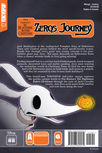 Disney Manga: Tim Burton's The Nightmare Before Christmas - Zero's Jou –  TOKYOPOP Store