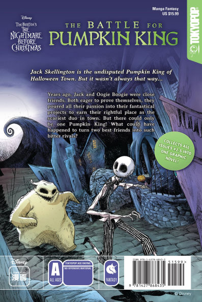 The Battle for Pumpkin King: Tim Burton's Nightmare Before Christmas (Disney Manga)